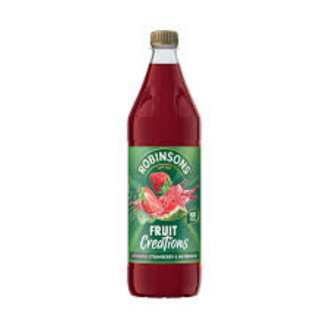 ROBINSONS FRUIT CREATIONS STRAWBERRY N W/MELON 1LT